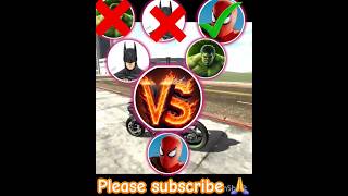 🏆🤣SUPER HERO BIKE JUMPING TEST INDIAN BIKE DRIVING 3D #spiderman #viralshorts #ytshorts #shorts