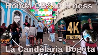 Honda CB350 H'ness | Recorrido La Candelaria Bogotá Colombia | 4K #honda