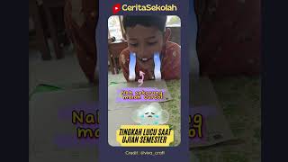 Tingkah lucu murid hadapi ujian #sekolah #ceritasiswa #ujian #lucu #subscribe (@viva_craft)