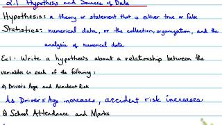 1D - 2.1 Hypothesis and Sources of Data