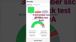 3 December SSC GD constable mock test score analysis with Ankit analysis #rwa #ssc gd #motivation