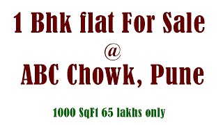 1Bhk Flat For Sale at ABC Chowk Pune.  Prime location