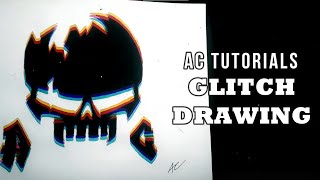 MIND BLOWN🤯!! How to Draw Glitch Art (Simple Tutorial)