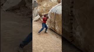 Man breaking rock #shorts