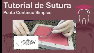 Ponto Contínuo Simples / Chuleio. Tutorial de Sutura