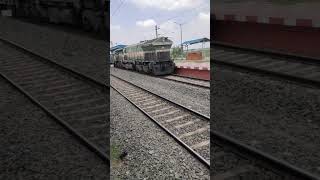 Wap 4 high speed train #crossing train #locomotive