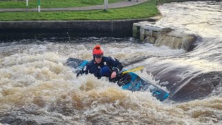 Tees Barrage International Whitewater Course in the Pyrahna Ripper 2.