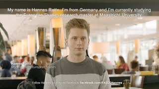 Hannes Ratte, Ambassador Research master European Studies 2019-2020