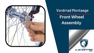 Licorne Bike Vorderrad Montage (Licorne Bike Front Wheel Assembly)