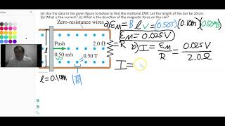 Motional EMF Electromagnetic Induction Example