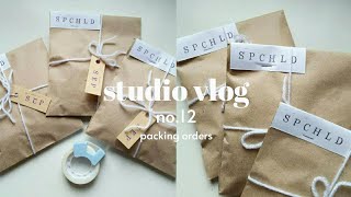 studio vlog 12 | packing orders :)