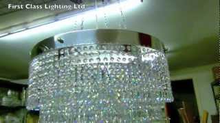 Spiral Crystal Chandelier from First Class Lighting Ltd