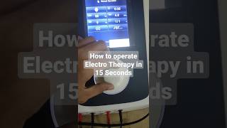 How to operate an electro therapy in 15 seconds #healthcaretechnology  #technology #health #tech #us