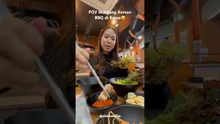 POV AKHIRNYA NYOBAIN KOREAN BBQ DI KOREA🥹🥹 #korea #seoul #koreanbbq #mukbang #food #eating