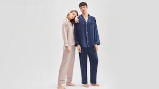 Best Matching Couples Silk Pajamas | ElleSilk