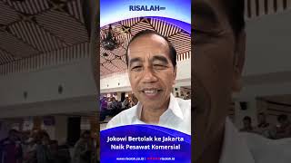 Jokowi Bertolak ke Jakarta Naik Pesawat Komersial