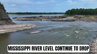 Mississippi River levels continue to drop