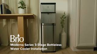 How to install a Brio Moderna 720 3-Stage Bottleless Water Cooler | Model# CLPOU720UVF3 Installation