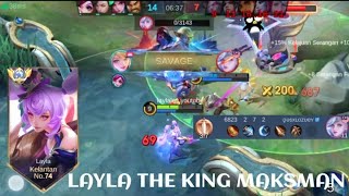 LAYLA VS MIYA❗BUILD ONE SHOT ENEMY DELETE! EASY SAVAGE | build top 1 global Layla