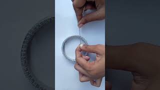 homemade bangles how to make bangles from waste bangles #anamartandcraft #easycraft #shorts