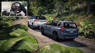 GTA 5 - Toyota PRADO & Fortuner LEGENDER Offroad Mountain (4X4) | Steering Wheel Gameplay [4K]