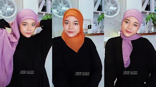 TUTORIAL HIJAB SEGI EMPAT POLOS BELLA SQUARE UNTUK FORMAL