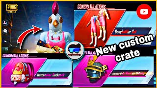 New Custom Crate Opening Pubg mobile | Custom Crate Explained | Custom crate Opening Pubg mobile |