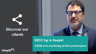 REDO SGR & Deepki: Monitoring of ESG performance & GRESB Submission.