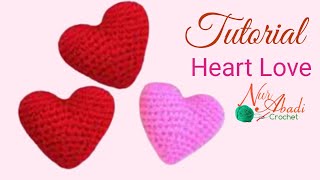 TUTORIAL CROCHET HEART LOVE