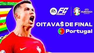 AGORA É OITAVAS DE FINAL SIMULAÇÃO EUROCOPA 2024 PORTUGAL X FRANÇA EA FC 24 MOBILE