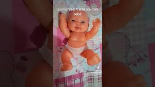 como fazer fralda pra mini bebê