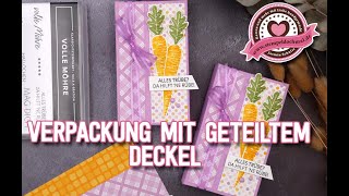 Tutorial: Verpackung mit geteiltem Deckel und Produkten von Stampin' Up!