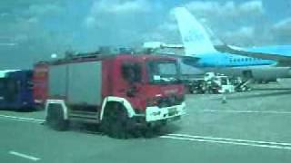 Budapest Airport Fire Dept. - KLM Baggage incident