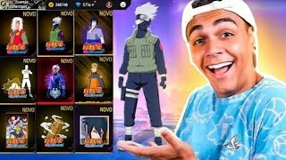 FREITAS SE SURPREENDEU COM as SKIN DO NARUTO FINALMENTE CHEGOU no FREE FIRE!! @Woodxp.2