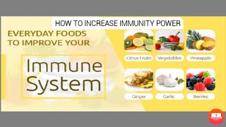 How to Increase Immunity System