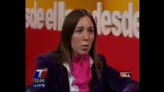 María Eugenia Vidal en el programa "Desde el llano"