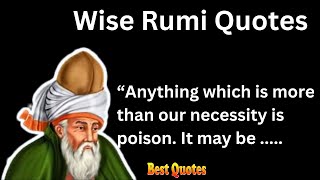 Wise Rumi Quotes Collection