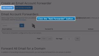 How to setup email forwarding in cPanel