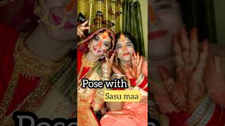 Pose with sasu maa❤️/beautiful poses with mother in law/RADHA RAJVANSHI ❤️ #viral #ytshorts #shorts