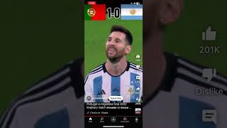 Portugal vs Argentina Final 2022 Imajinary Match #soccer #ronaldo vs Messi