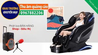 Thu âm ghế massage Okinawa Kiện Đức TVC24 ĐT 0967882206