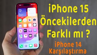 iPhone 15 | iPhone 14 Karşılaştırma | Kutu Açılışı | Sarı renk