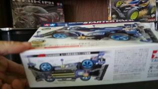 Unboxing tamiya mini 4wd starter pack AR speed spec (aero avante)