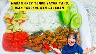 Nikmat nya makan sama tongkol.tumis sawi putih orek tempe teri‼️tak lupa sambel dan lalaban 👍