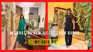 Decorating New Pieces From Rubab ♥️ My Hair Oil ♥️ dress by Sheen Studio 💕 Vlog 577