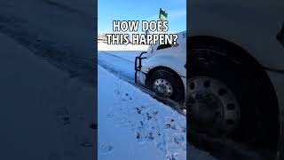 Peterbilt slides into a Truck Stop on FRONT BUMPER, still runs and drives. TOUGHEST TRUCK EVER!