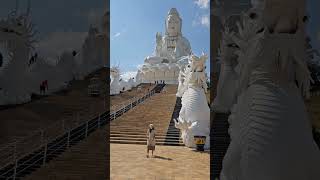 Beautiful big Guanyin statue ( lady Buddha) in Chiang Rai #chiangrai #thailand #travel #shots