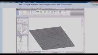 AutoDesk Revit Architecture 2013: Creating A Toposurface Using Points