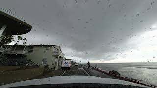 Oceanside Ca  dive in a storm