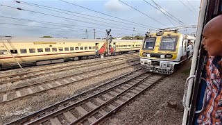 (19202) : Secunderabad Weekly Express [PBR-SC] departing Vasai Road and moving towards Diva Line.